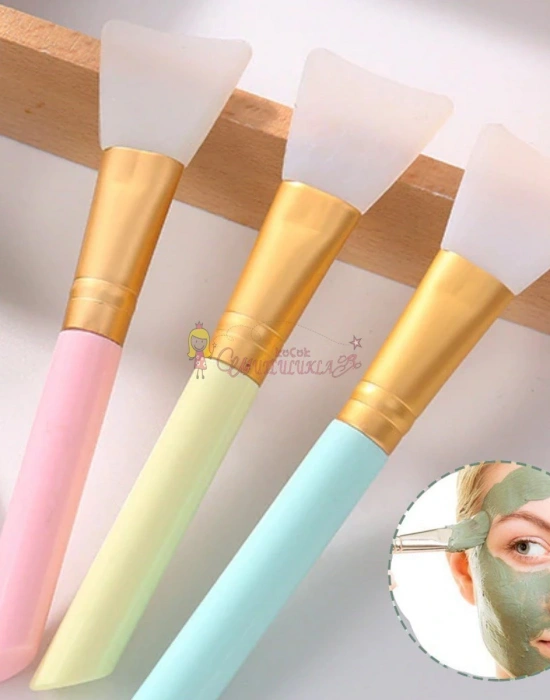 2li Silikon Tasarım Yüz Cilt Bakımı Maske ve Krem Spatulası