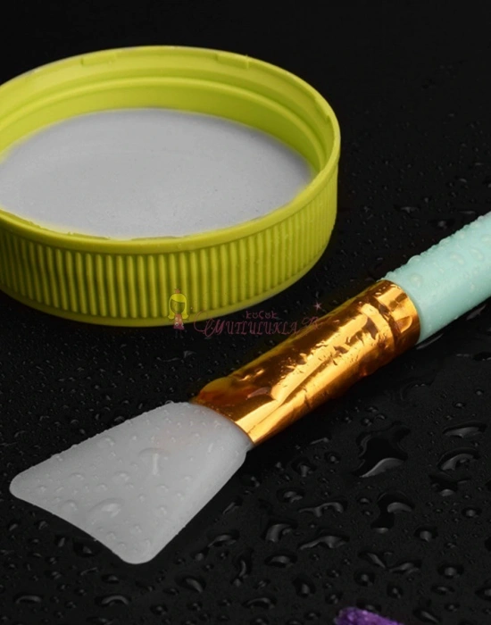 2li Silikon Tasarım Yüz Cilt Bakımı Maske ve Krem Spatulası