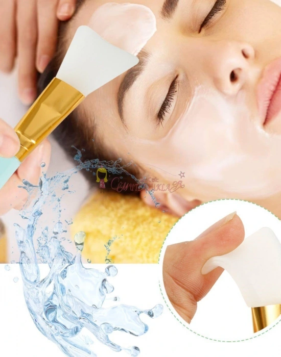 2li Silikon Tasarım Yüz Cilt Bakımı Maske ve Krem Spatulası