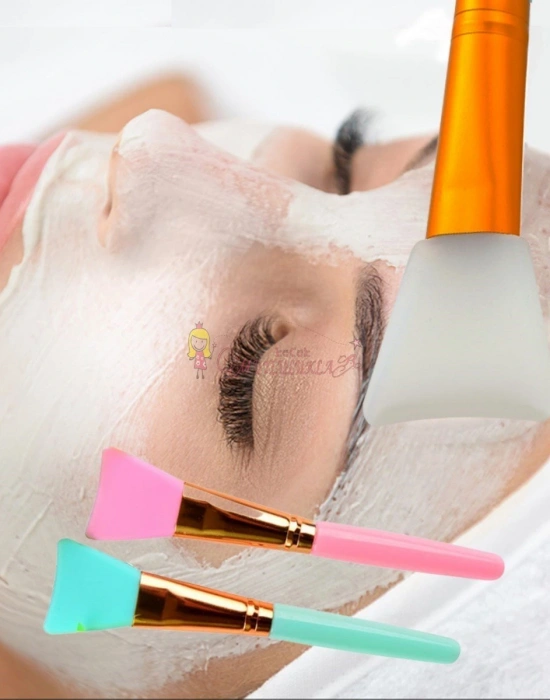 2li Silikon Tasarım Yüz Cilt Bakımı Maske ve Krem Spatulası