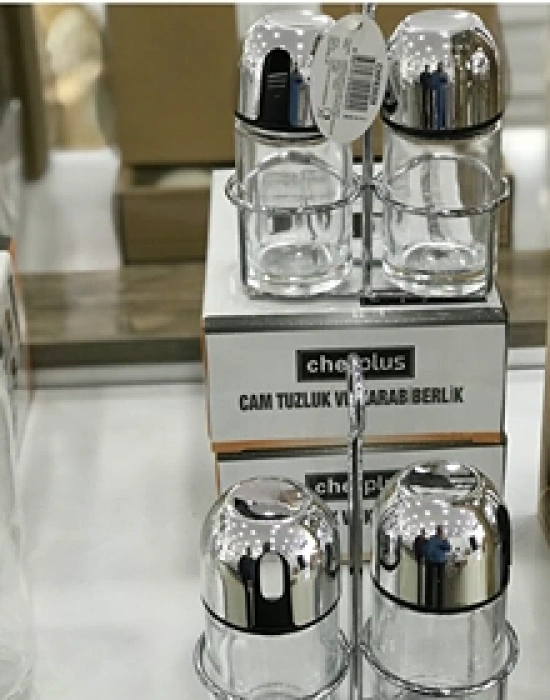 2Lİ STANDLI TUZLUK - BİBERLİK GÜMÜŞ