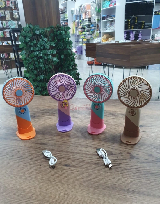 3 kademeli Fan Soğutucu Mini Vantilatör Serinletici Taşınabilir Şarjlı Masa Üstü Sessiz Standlı