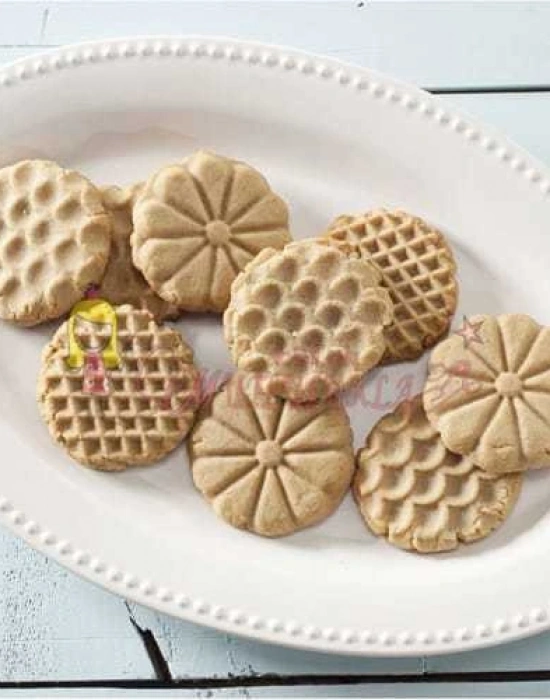 3 Lü Döküm Kurabiye Kalıbı Şekillendirici Cookıe Stamps