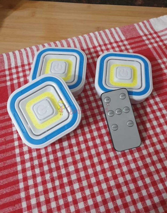 3lü Kablosuz Kumandalı LED Spot 