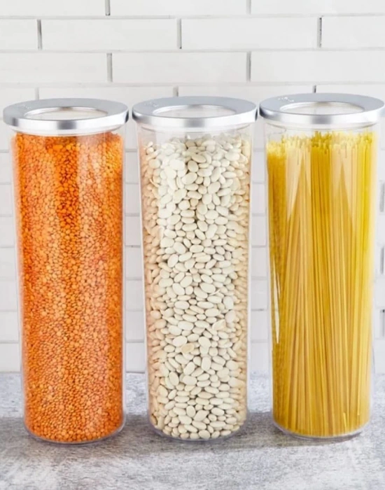 3LÜ KROM KAPAKLI VAKUMLU SAKLAMA ERZAK KABI