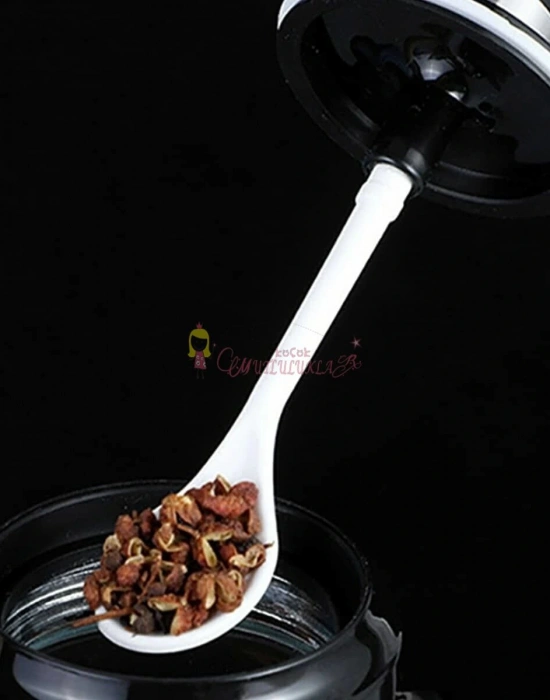 3lü Trend Silikon Fırçalı Yağlık Kaşıklı Cam Baharatlık Kaşıklı Bal Kavanozu