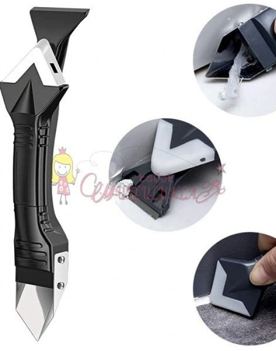 3 ü 1 Arada Fayans Derz Silikon Kazıyıcı Sıyırıcı Ve Uygulayıcı Aparat