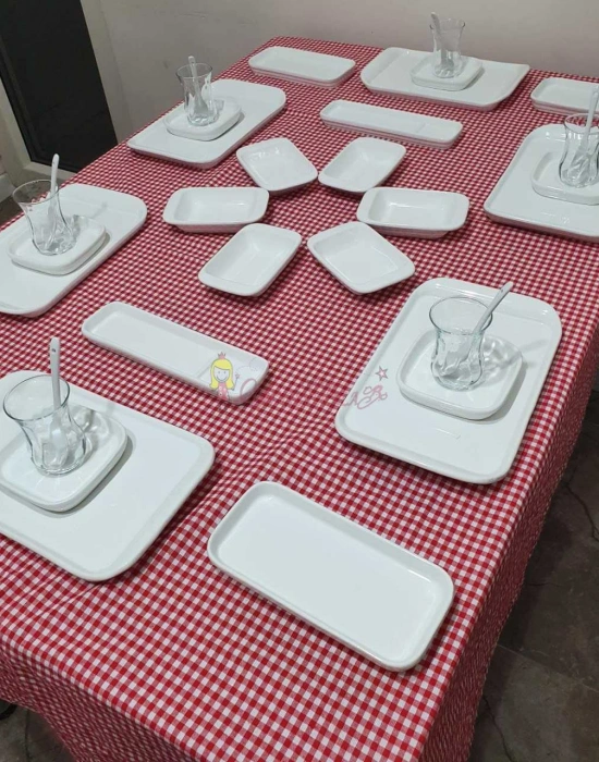 36 Parça  Beyaz Kahvaltı Seti