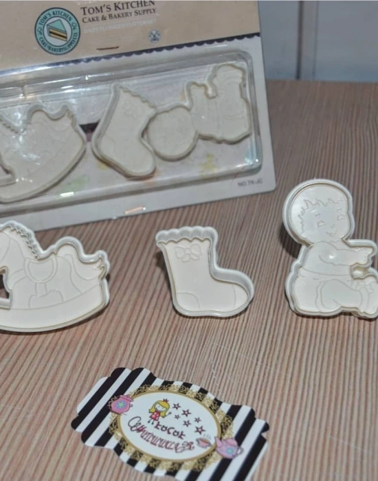 3LU BEBEK FİGÜRLÜ KURABİYE DAMGASI