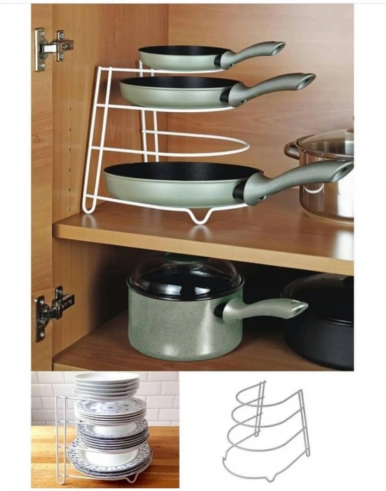 4 KATLI DOLAP İÇİ TAVA - TABAK DÜZENLEYİCİ