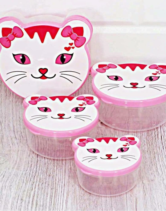 4LÜ HAYVAN FİGÜRLÜ SAKLAMA KABI