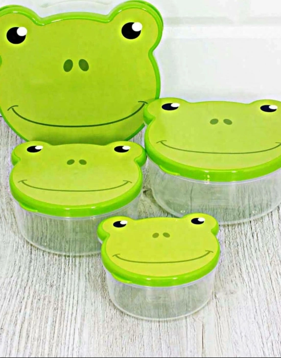 4LÜ HAYVAN FİGÜRLÜ SAKLAMA KABI