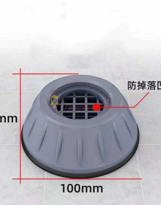 4 Parça Çamaşır Makinesi Titreşim Önleyici Ayak Mat