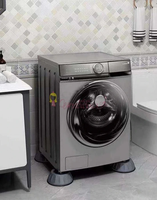 4 Parça Çamaşır Makinesi Titreşim Önleyici Ayak Mat