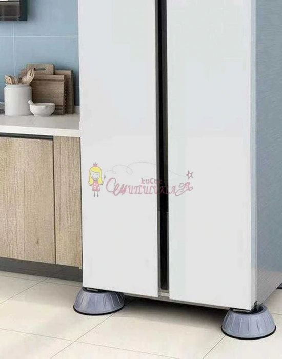 4 Parça Çamaşır Makinesi Titreşim Önleyici Ayak Mat