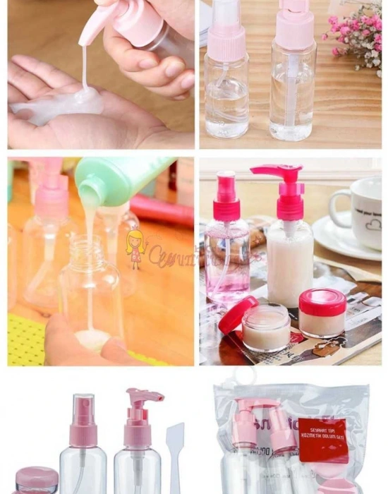 5li Seyahat Tipi Şişe Ve Kutu Seti