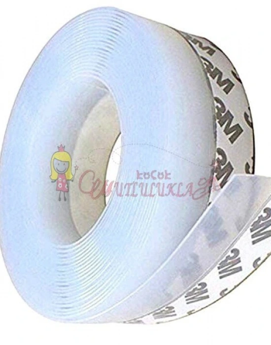 5 Metre Ayarlanabilir Uzunluk Pencere ve Kapı Eşiği Bandı Kendinden Yapışkanlı Silikon Şerit Bant