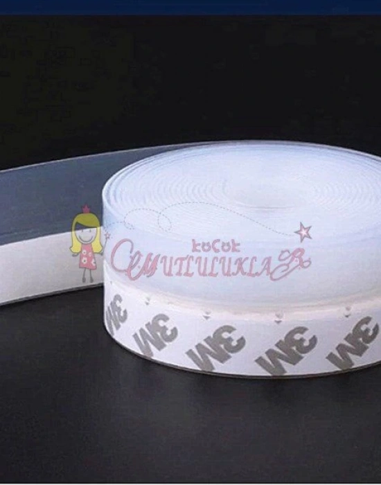 5 Metre Ayarlanabilir Uzunluk Pencere ve Kapı Eşiği Bandı Kendinden Yapışkanlı Silikon Şerit Bant