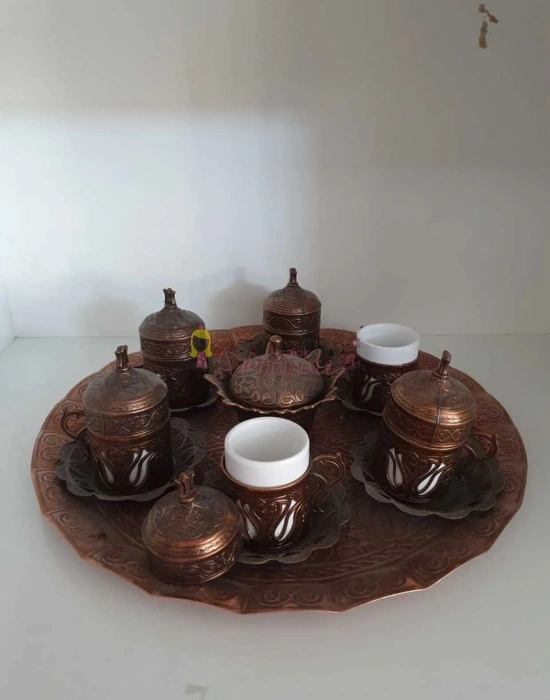 6 KİŞİLİK OSMANLI KAHVE TAKIMI