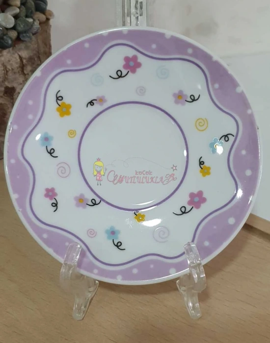 6LI FİNCAN TAKIMI BAYKUŞ DESENLİ