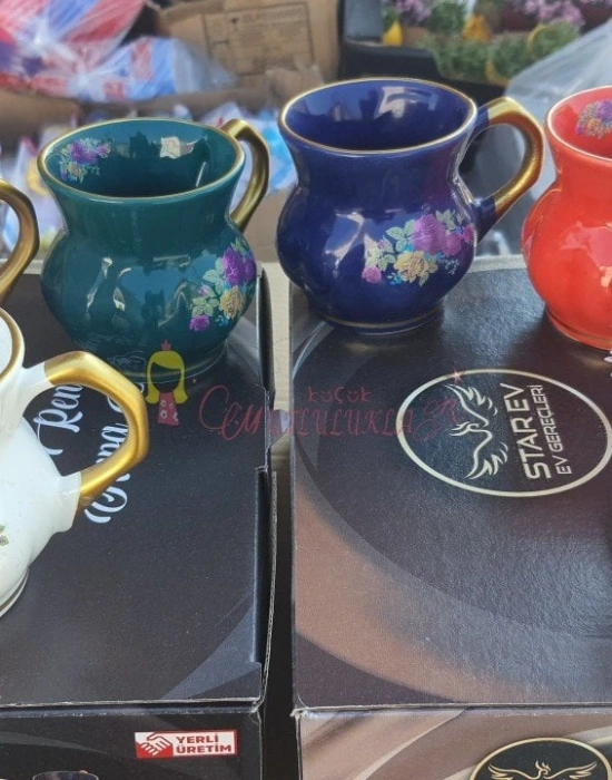 6LI RENKLİ KUPA SETİ