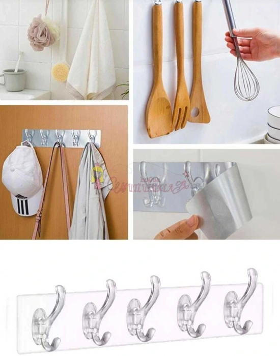 6lı YAPIŞKANLI ŞEFFAF ASKI