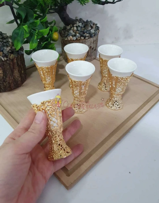 6!LI ZEMZEM KAHVE YANI PORSELEN BARDAK