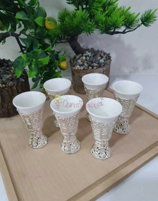 6!LI ZEMZEM KAHVE YANI PORSELEN BARDAK