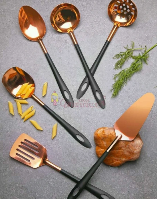 6 Parça Rose Gold Servis Seti