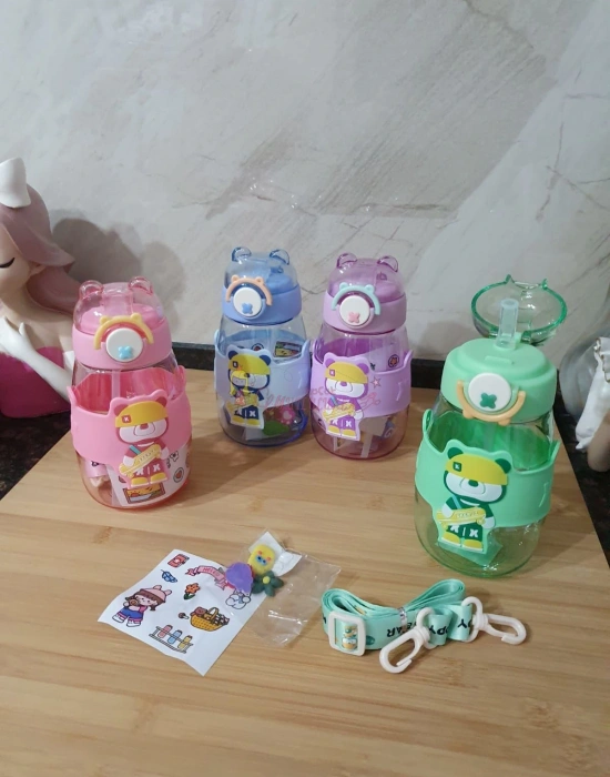 680 ML Sevimli Figürlü Matara Su Şişesi Suluk Bpa Free Çocuk Suluk Okul Suluğu