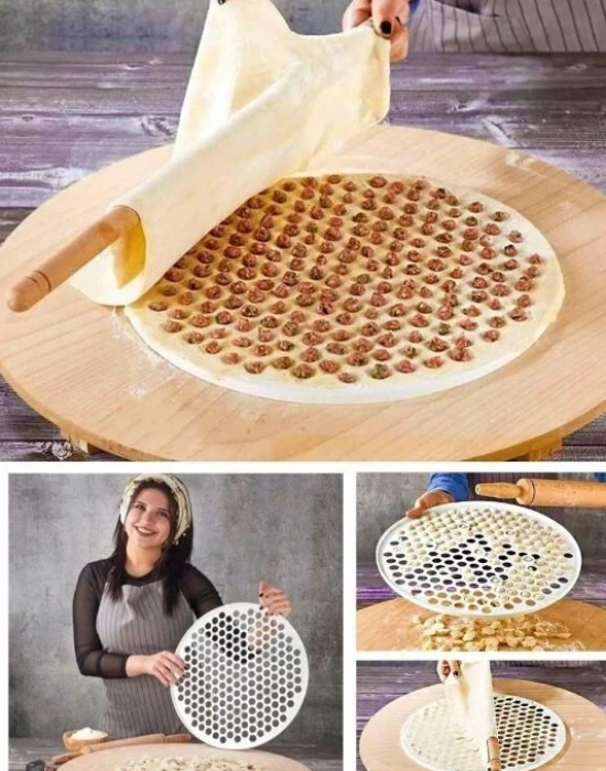 Pratik Büyük Boy Mantı Kalıbı Mantımatik