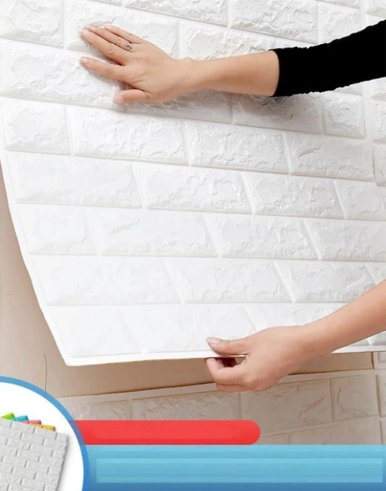 Tuğla Model Duvar Paneli Beyaz