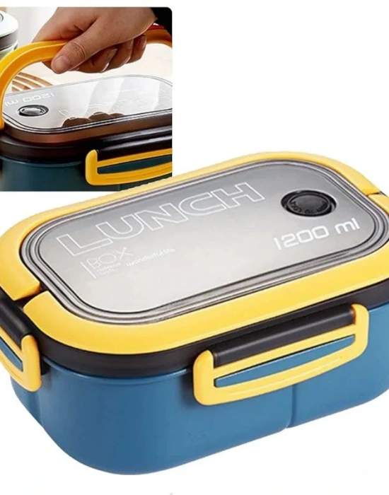 Lunch Box  Yeni 6 Bölmelı Beslenme Kabı Lacıvert