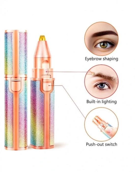 Simli 2İn 1 Kalem Şekilli Kıl Tüy Alma Kaş Düzeltme Cihazı Şarjlı