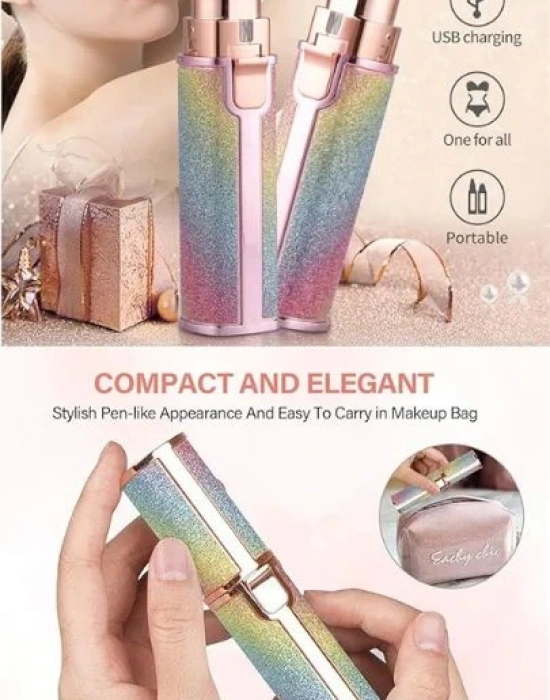 Simli 2İn 1 Kalem Şekilli Kıl Tüy Alma Kaş Düzeltme Cihazı Şarjlı