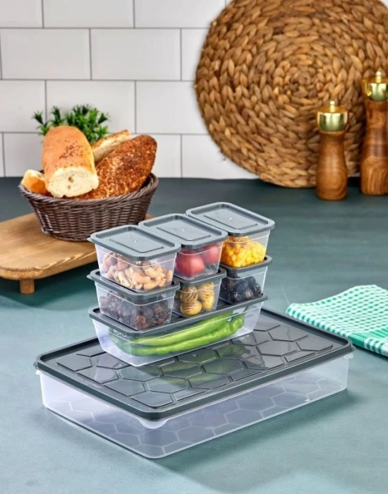 16 Parça Kapaklı Kahvaltılık Beyaz