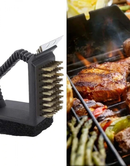 3İn1 Izgara Temizleme Fırçası