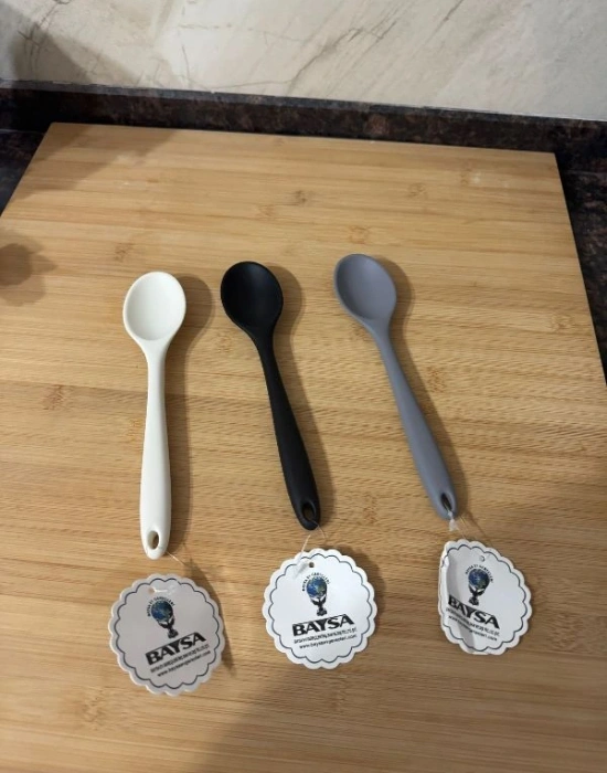 Armony Silikon Mini Kaşık Krem