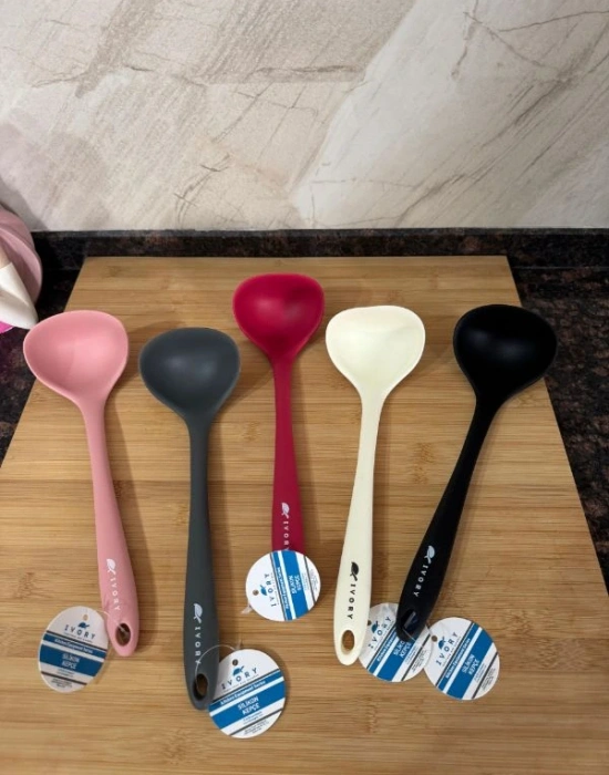 İvory Silikon Jumbo Kepçe Pembe