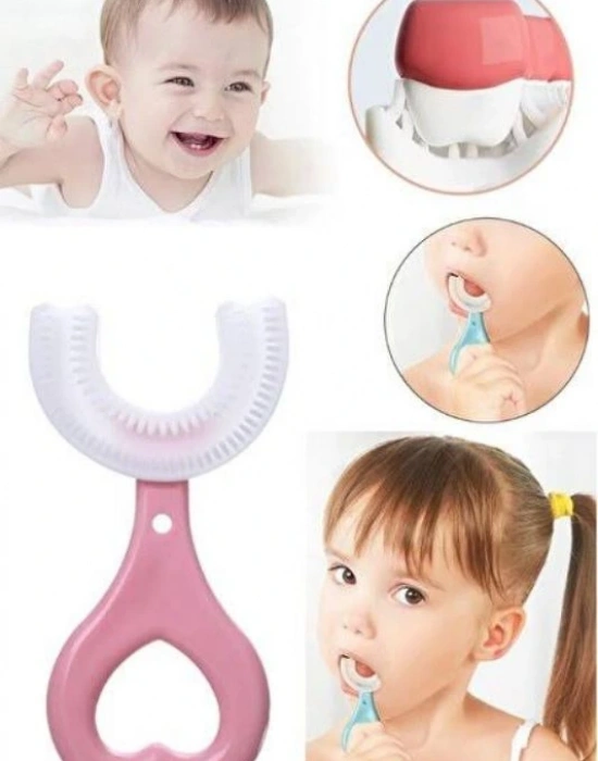 U Diş Fırçası 6-12 Yaş Büyük Pembe