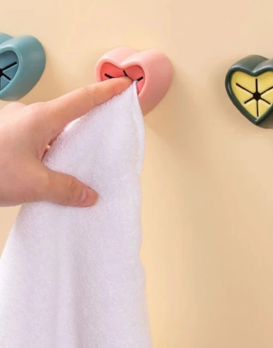 Kalp Şeklinde Havlu Tutucu