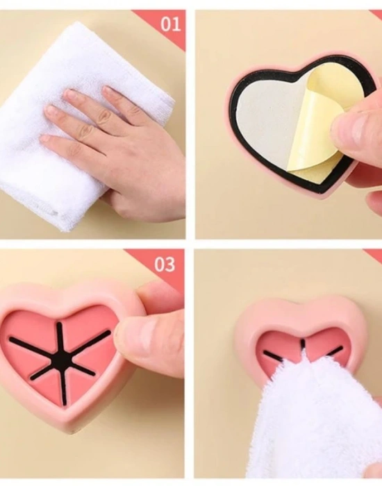 Kalp Şeklinde Havlu Tutucu