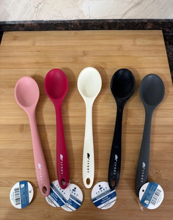 İvory Silikon Uzun Derin Kaşık Krem