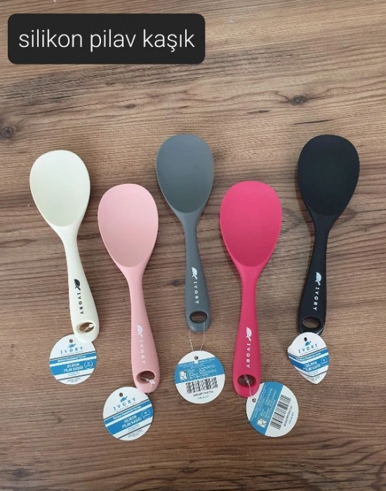 İvory Silikon Pilav Kaşığı Pembe