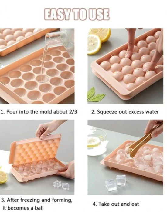 Küre Buz Kalıbı Yuvarlak 33Lü Mini