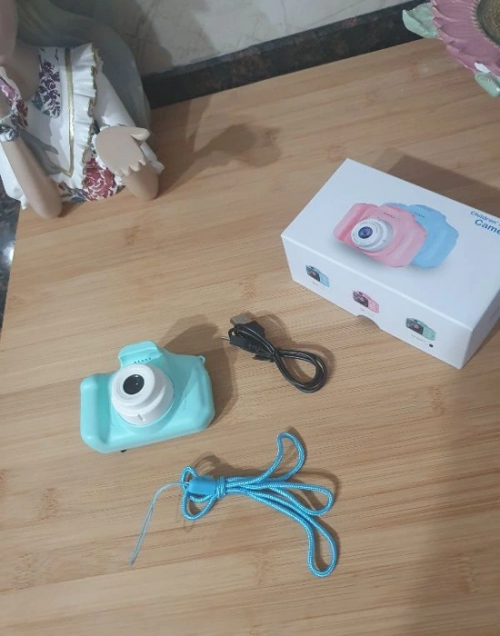 Dijital Oyunlu Çocuk Fotoğraf Makinesi Mint Yeşili