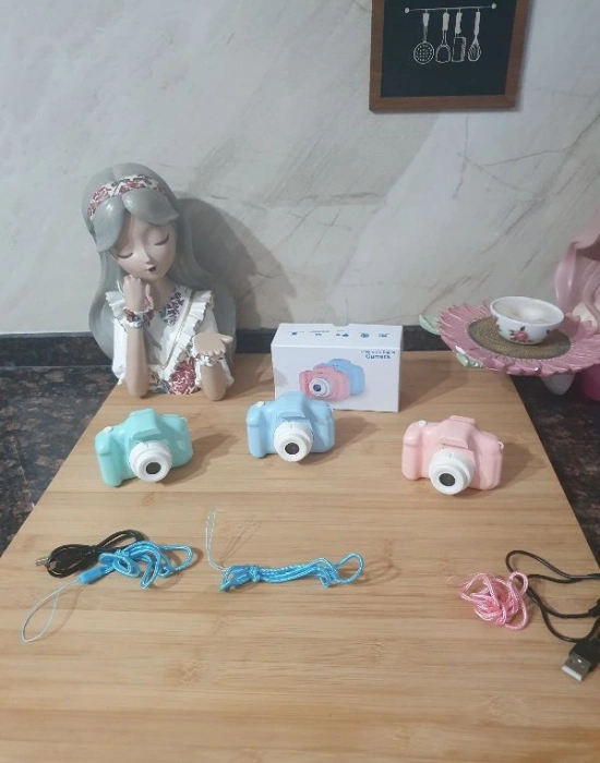 Dijital Oyunlu Çocuk Fotoğraf Makinesi Mint Yeşili