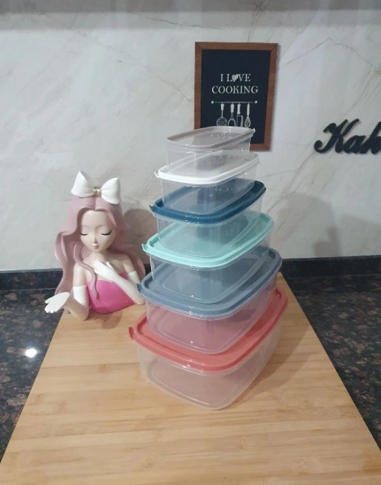 6Lı Violet Saklama Kabı Renkli