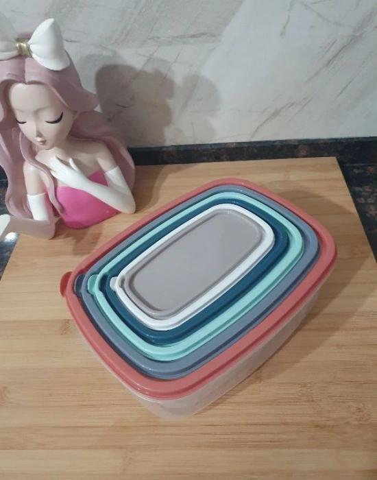 6Lı Violet Saklama Kabı Renkli