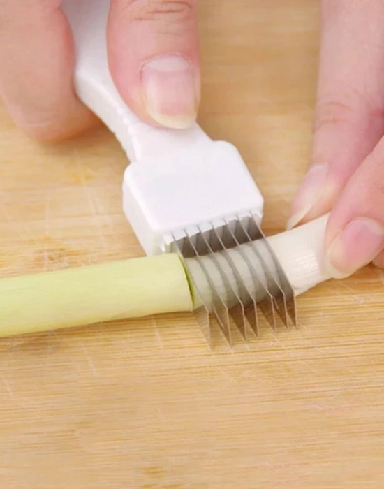 7 Bıçaklı Julyen Sarımsak Biber Soğan Doğrayıcı